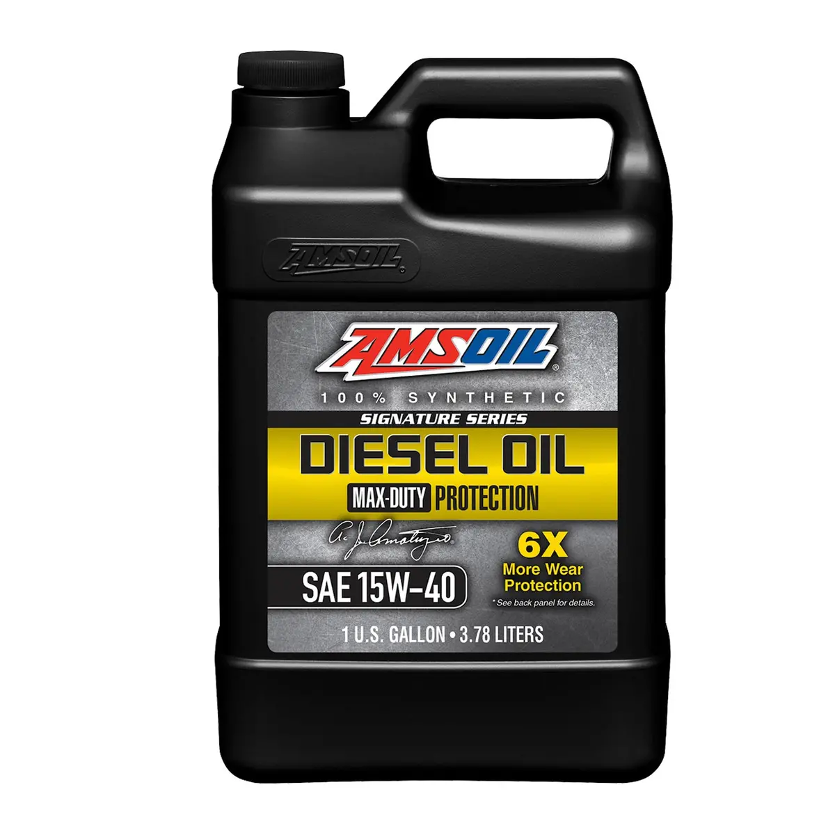 Amsoil 100% Synthetic Signature Series Diesel Oil Max Duty 15W40 1 Gallon 1
