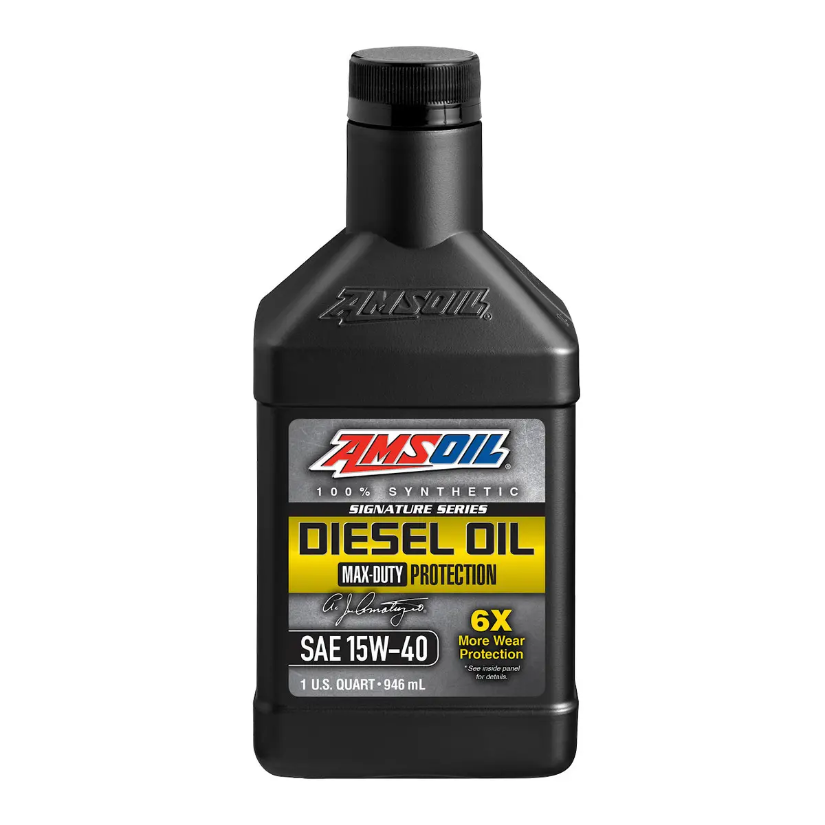 Amsoil 100% Synthetic Signature Series Diesel Oil Max Duty 15W40 1 Quart 1