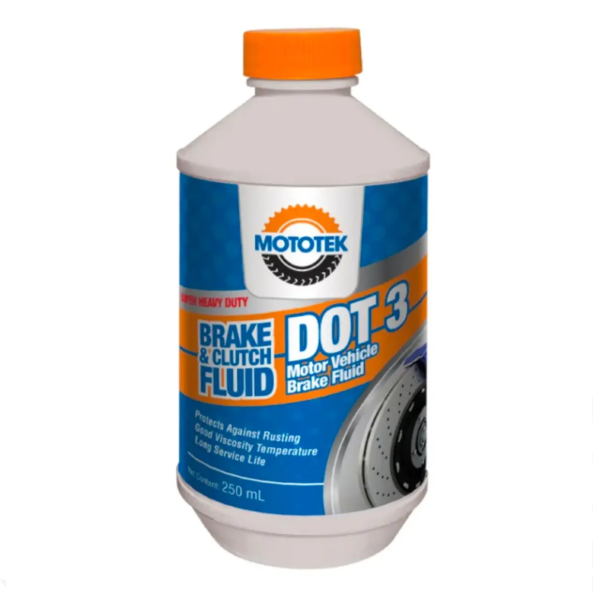 Mototek Brake & Clutch Fluid Dot 3 250Ml 1