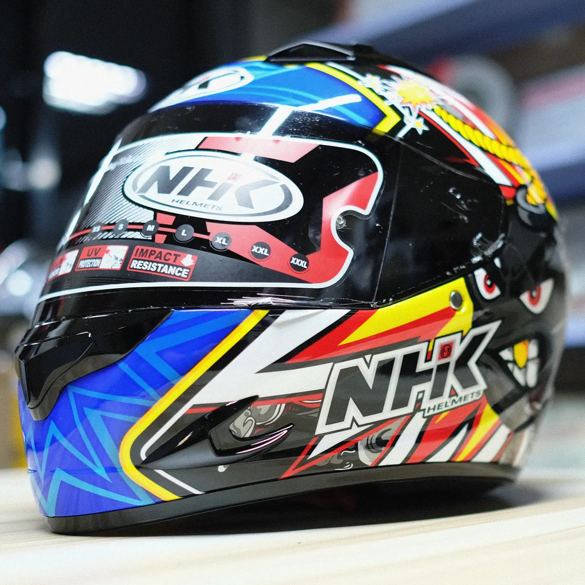 Nhk Bomb Graphics Black/Red Blue 1