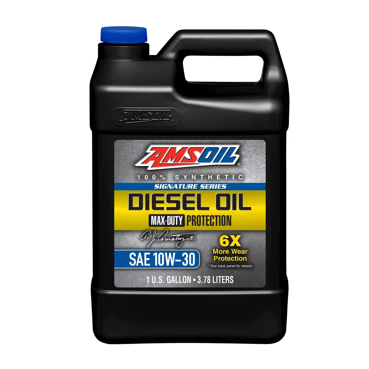 Amsoil 100% Synthetic Signature Series Diesel Oil Max Duty 10W30 1 Gallon 1