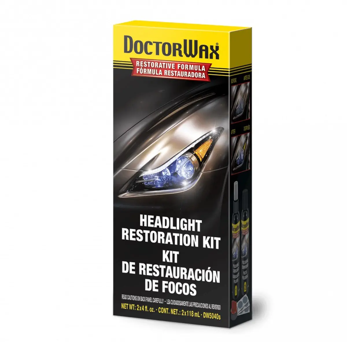 Doctor Wax Headlight Restoration Kit 2 X 4Fl. Oz. 2 X 118 Ml 1
