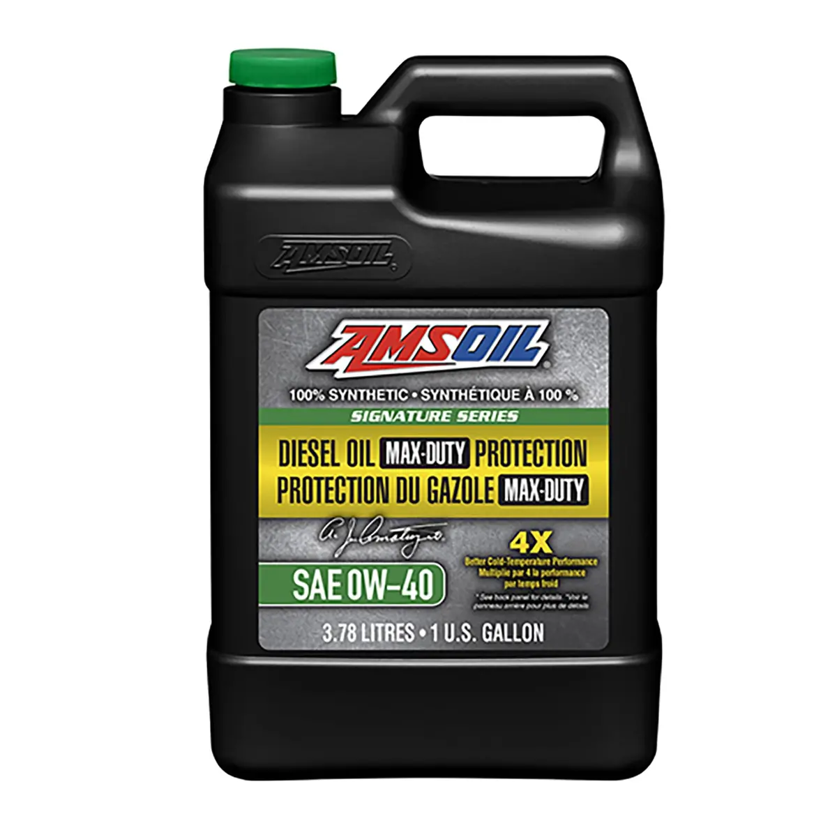 Amsoil 100% Synthetic Signature Series Diesel Oil Max Duty 0W40 1 Gallon 1
