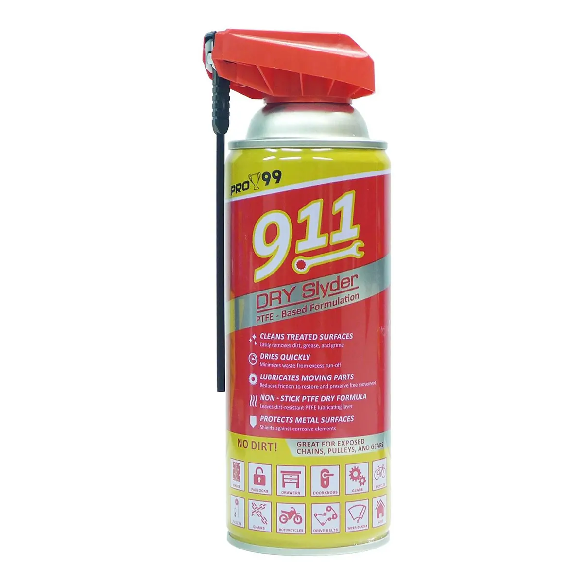 Pro-99 911 Dry Slyder White Dry Ptfe Lubricant 420Ml 1