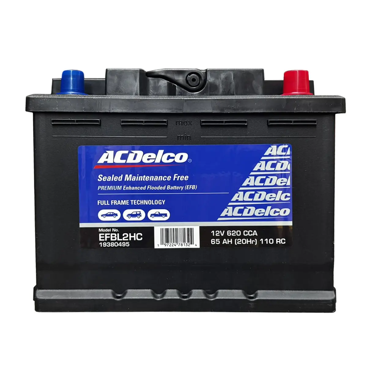 Acdelco Battery Efb Din55h / Bci 47 / Din H5 / L2 1
