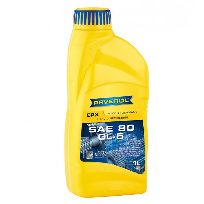 Ravenol Mineral Manual Transmission Gear Oil Getriebeoel Epx Gl-5 80W 1 Liter 1