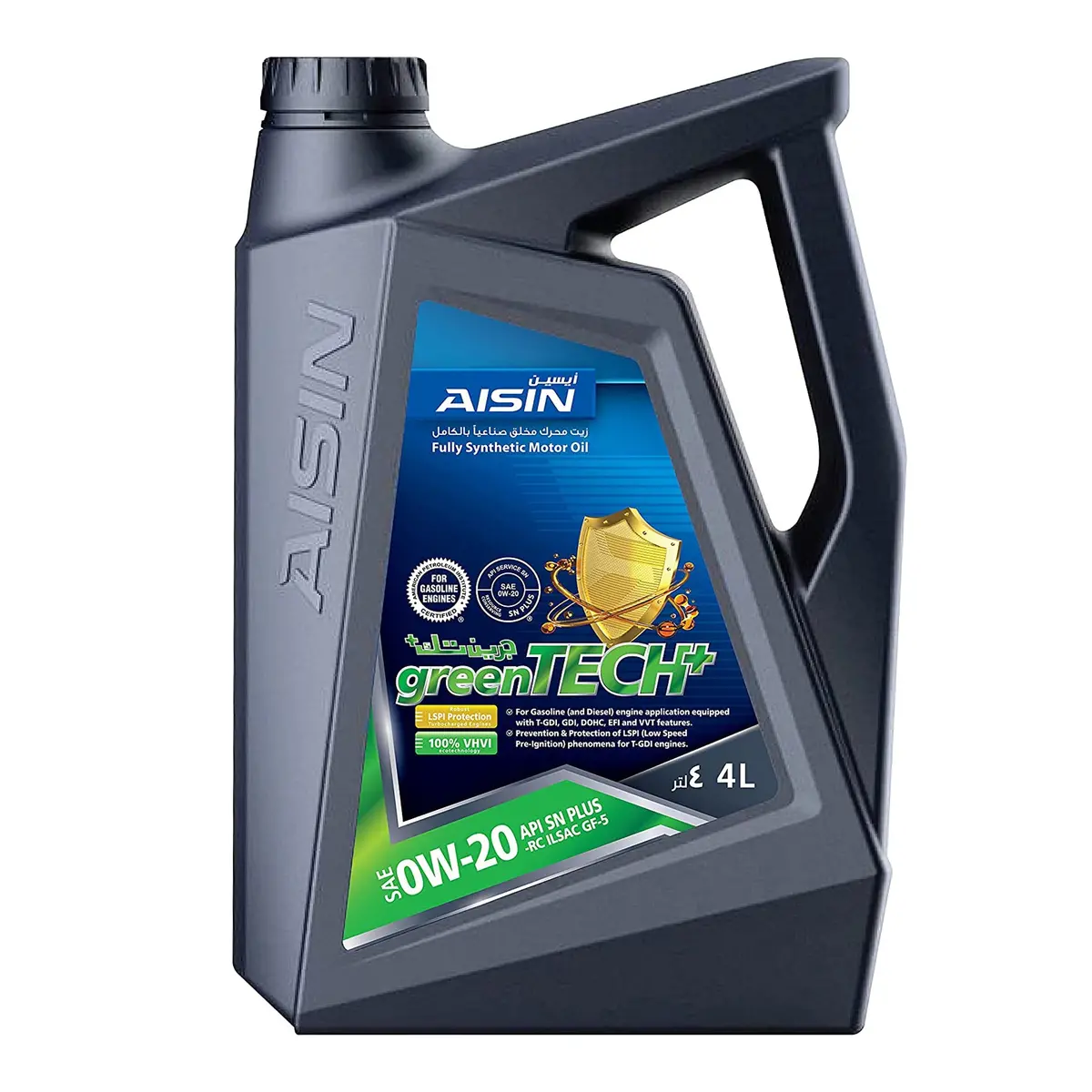 Aisin Engine Oil Fully Synthetic Gas/Diesel Sn / Cf 0W20 4 Liters 1