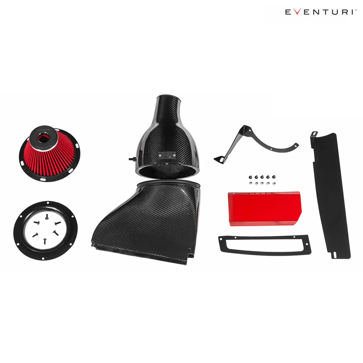 Eventuri Carbon Fiber Full Black Intake For Audi S3 8V 2.0 Tfsi, Seat Leon Cupra 2.0 Tfsi, Vw Golf Mk7 Gti 1