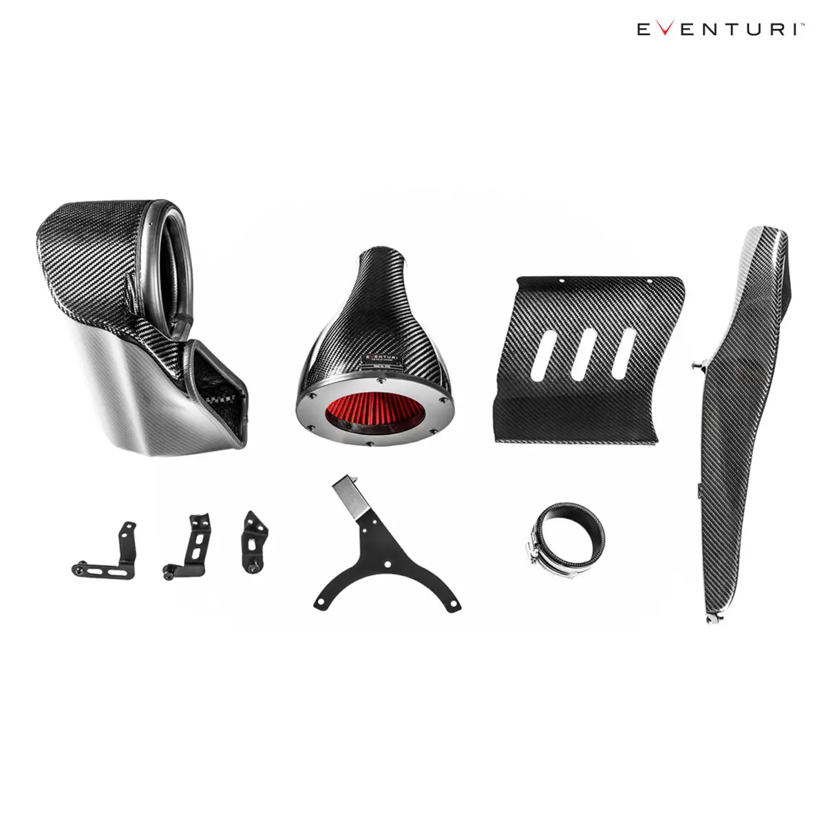 Eventuri Carbon Fiber Black Intake With Secondary Duct For Audi B9 Rs5/Rs4 1
