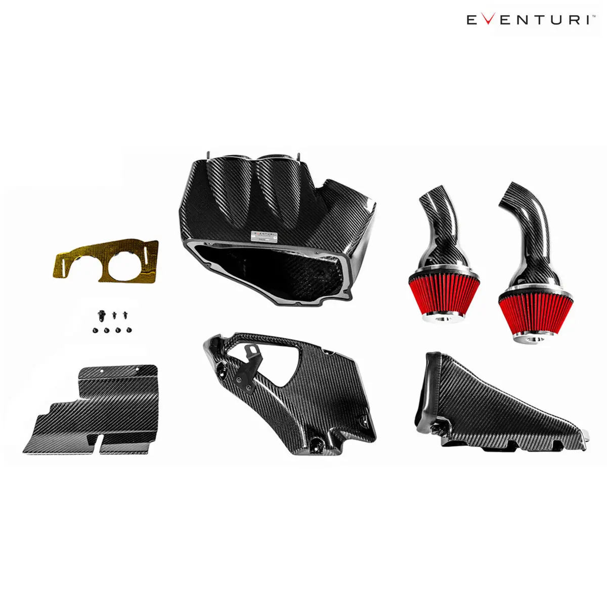 Eventuri Carbon Fiber Black Intake For Audi C7 Rs6 Rs7 1