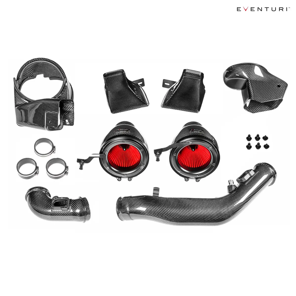 Eventuri Carbon Fiber Full Black Intake With Sealed Carbon Ducts For Bmw F8x M3/M4 V2 1
