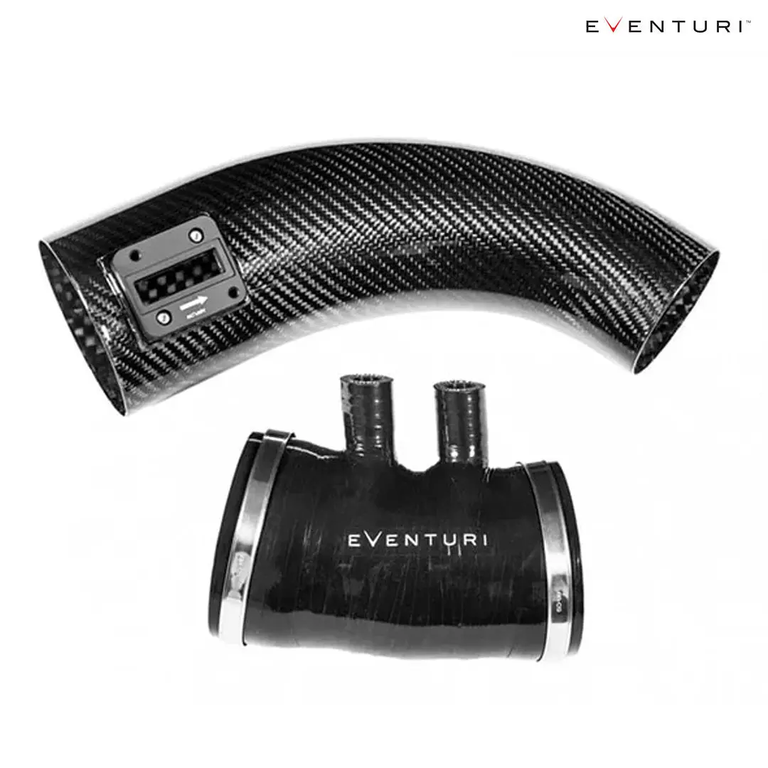 Eventuri Carbon Fiber Black Maf-Tube And Silicone Hose For Honda Fk2 1