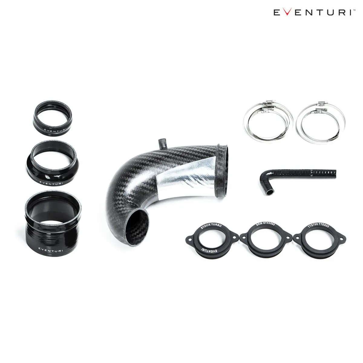Eventuri Carbon Fiber Turbo Inlet With No Flange For Audi Rs3 / Ttrs Gen 2 8V 8Y 1