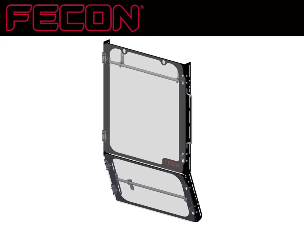 Fecon Excavator Cab Guard, Universal Fit (Fits Most 8-30 Ton Excavators) 1