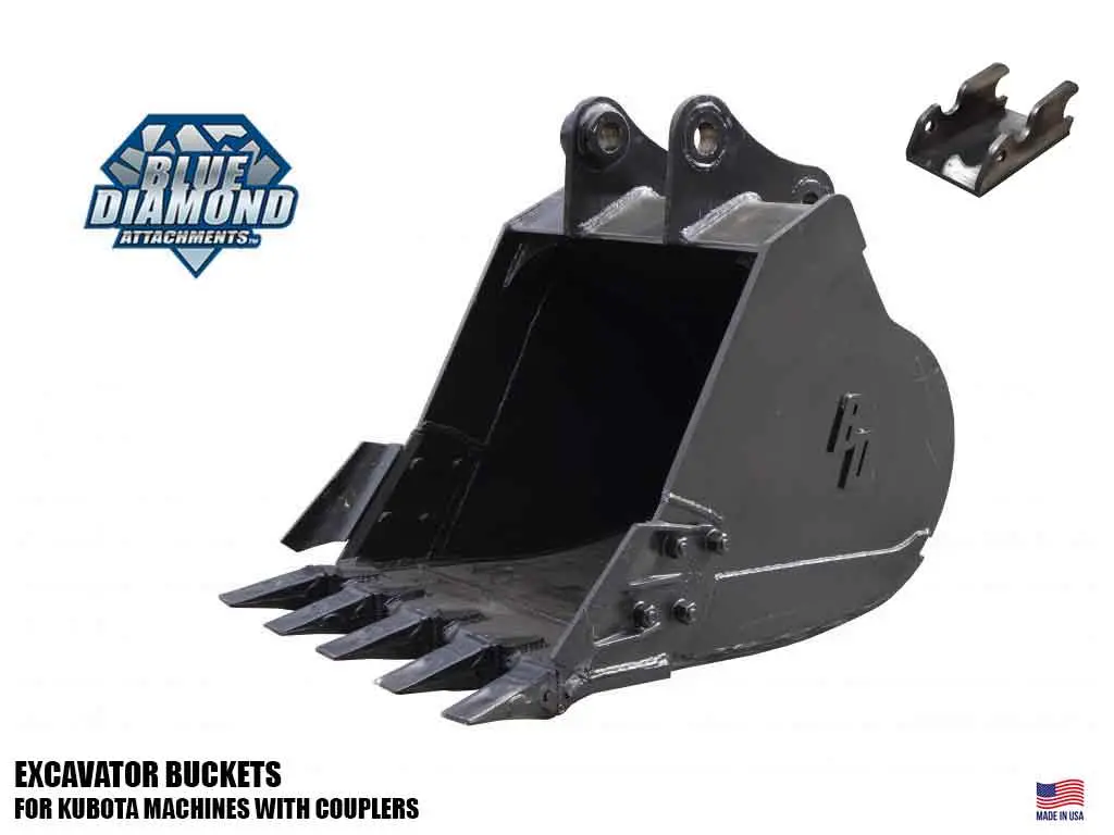 Blue Diamond Excavator Buckets For Kubota 1