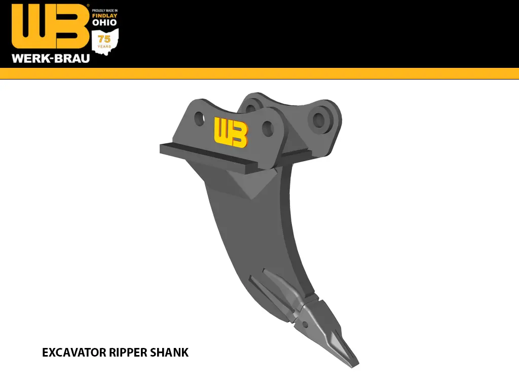 Werk-Brau Ripper Shank For Mini Excavators 16,000-25,000 Lbs. (Mini 5) 1