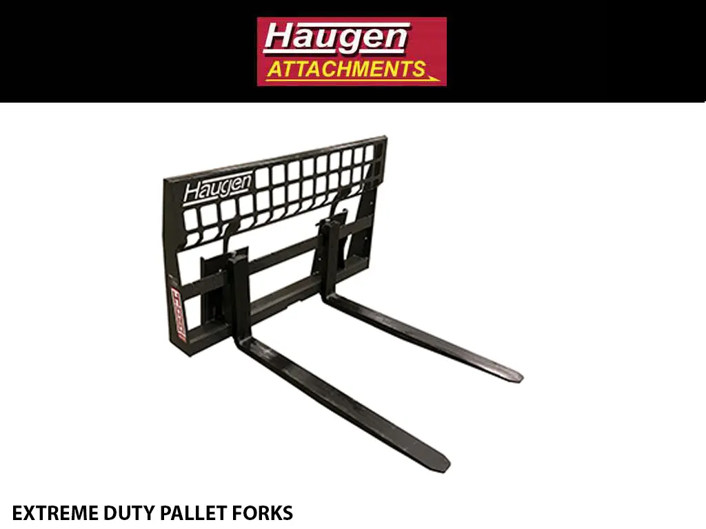 Haugen Extreme Duty Pallet Forks For Skid-Steer 1