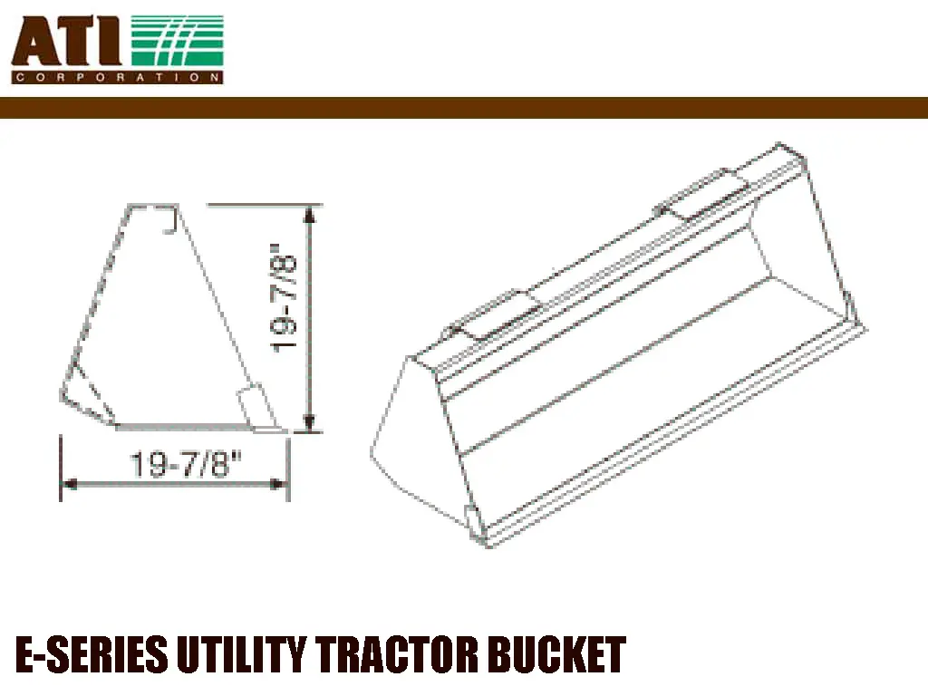 Ati Group E-Series Utility Tractor Bucket 1
