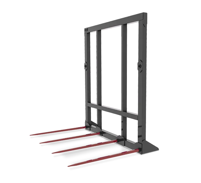 Hla Four Prong Bale Spear And Rigid Frame For Tractors 1