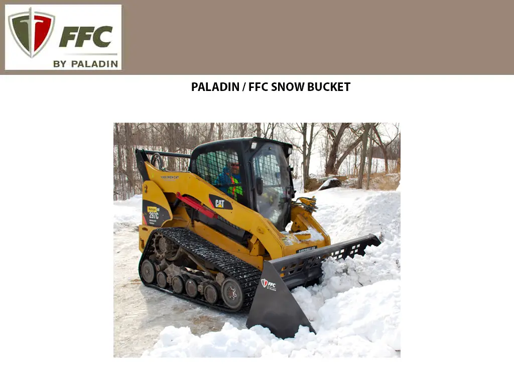 Paladin / Ffc Snow Buckets For Skid Steers 1