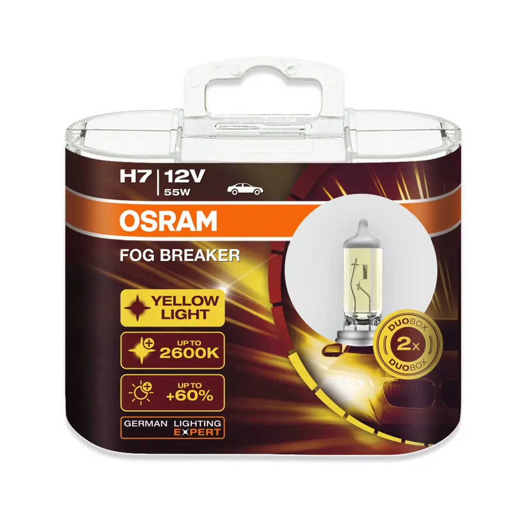 Osram Fog Breaker Yellow Light 2600K H7 55W 1