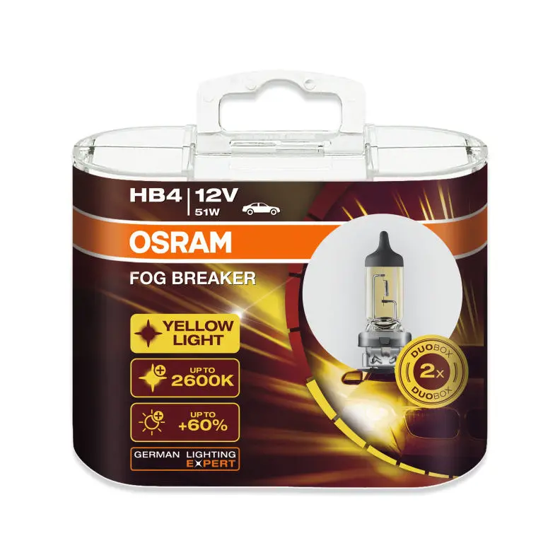 Osram Fog Breaker Yellow Light 2600K Hb4/9006 55W 1