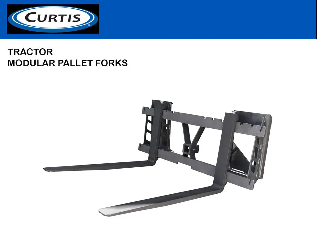 Curtis / Artillian Modular Pallet Forks For Tractors With Skid Steer Mounting 1