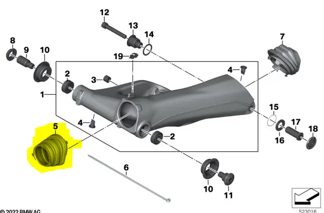 Bmw Rubber Boot Swingarm To Trans Output Water Boxer 2013-2023 33358556597 1