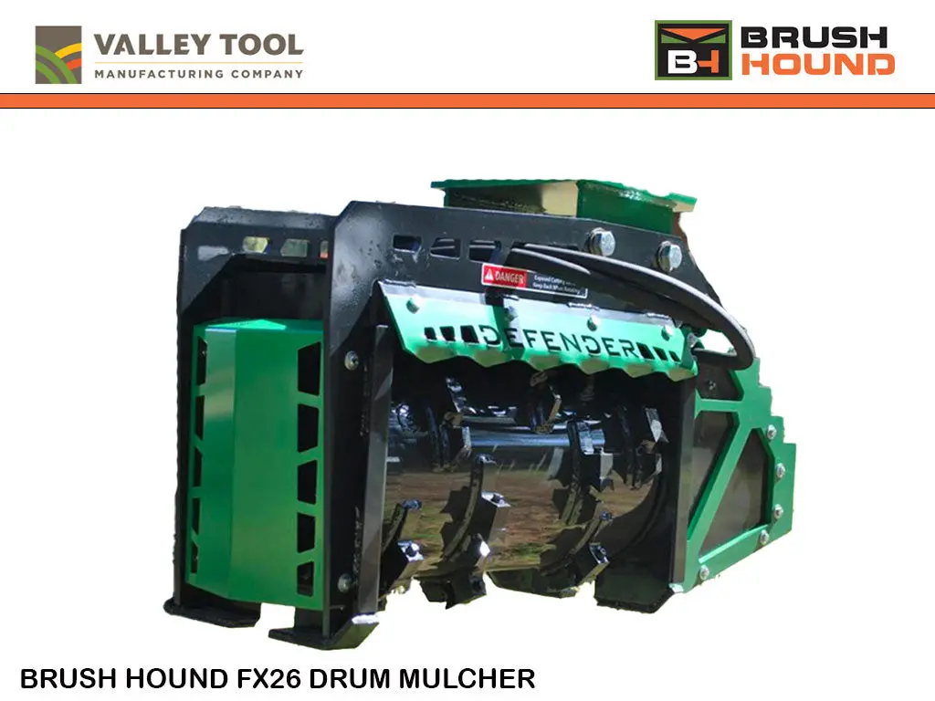 Valley Tool Mfg Brush Hound Fx26 Defender Mulcher 8000 - 16000 Lbs. Excavators 1