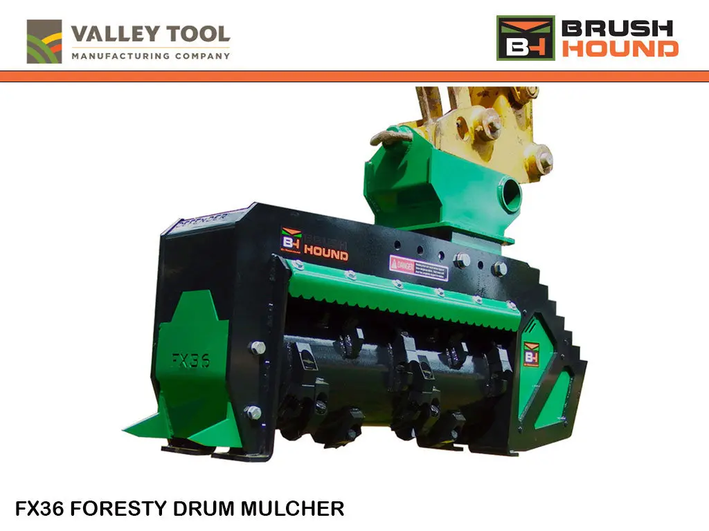 Valley Tool Mfg Brush Hound Fx36 Defender Mulcher 16000 - 32000 Lbs. Excavators 1
