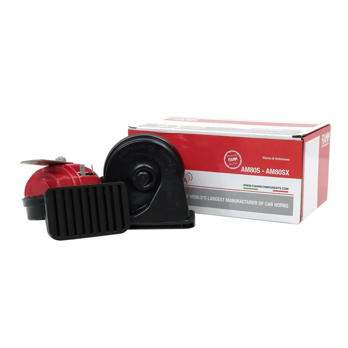 Fiamm Am80s Super With Grill 12V 510Hz / 410Hz Snail Horn Without Relay 1