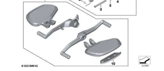 Bmw R18 Floorboard And Control Kit 2021-2024 R18 Models 1