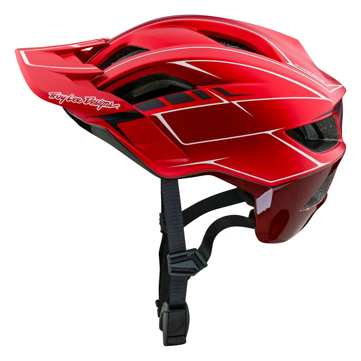 Flowline Se Helmet W/Mips Pinstripe Red 1