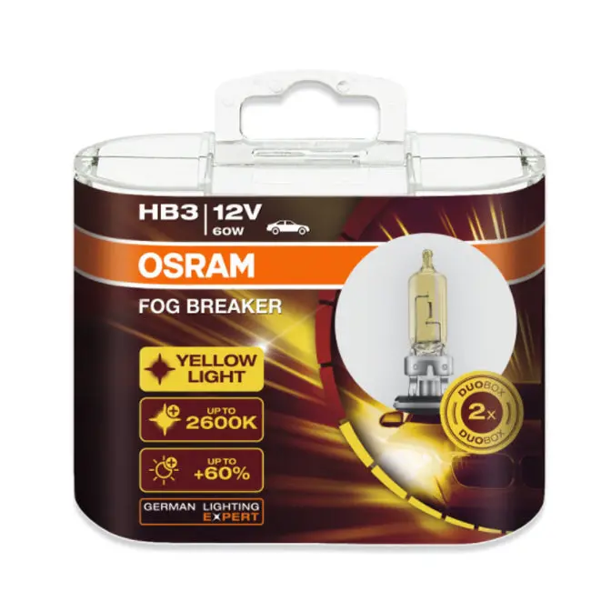 Osram Fog Breaker Yellow Light 2600K Hb3/9005 60W 1