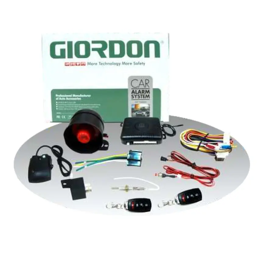 Giordon Car Alarm G17 One Way System With Power Window Output 1