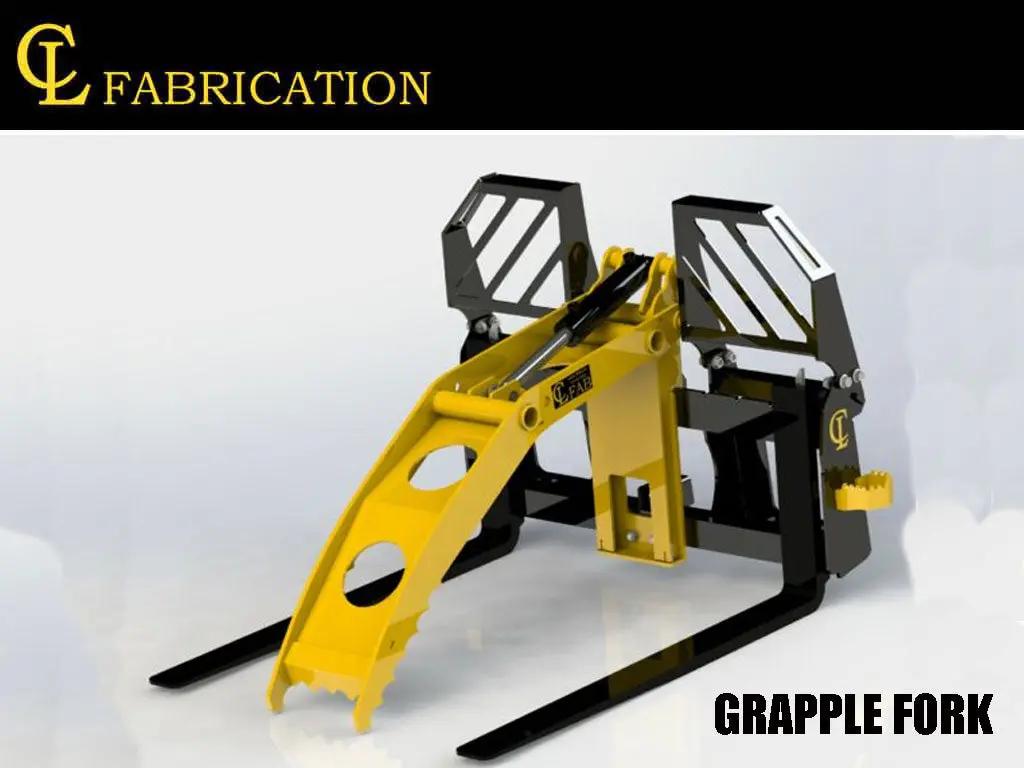 Cl Fabrication Pallet Fork Grapple For Skid Steer 1