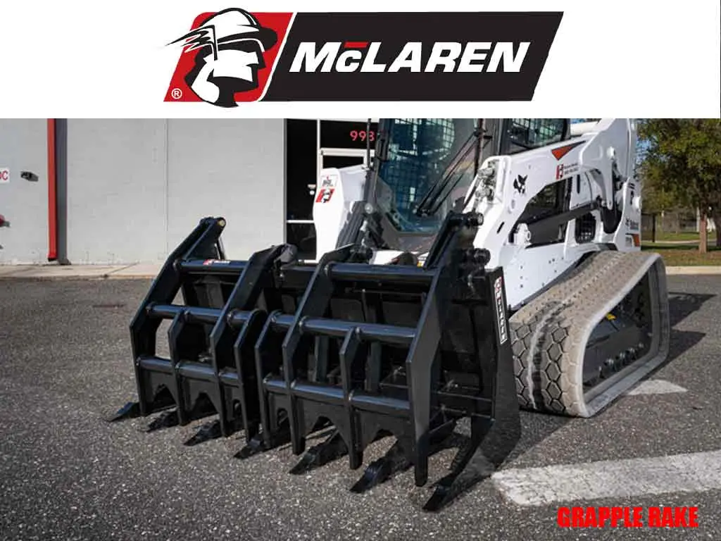 Mclaren Grapple Rake For Skid Steer Loader 1