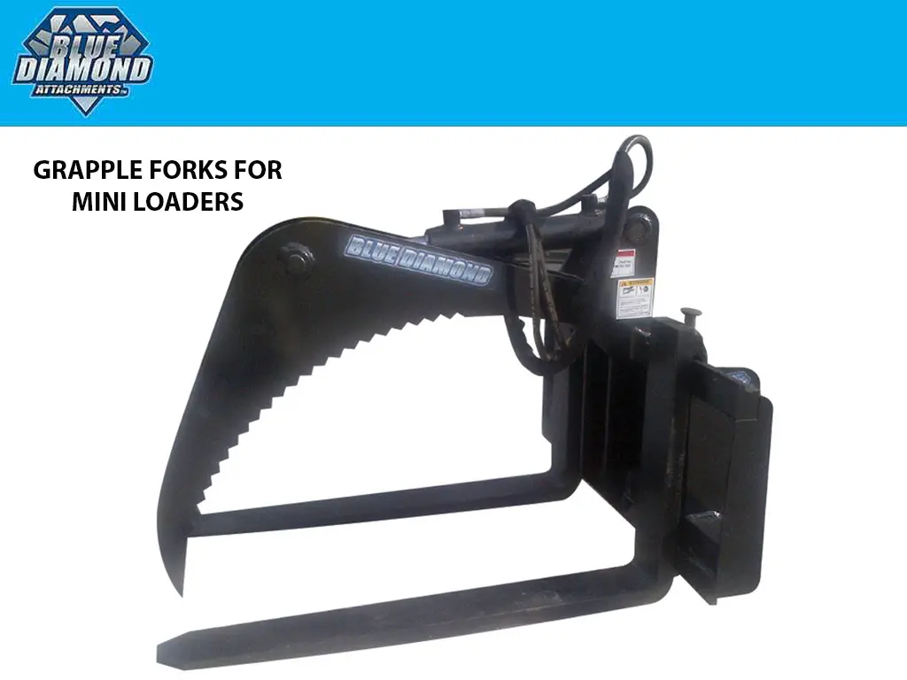 Blue Diamond Grapple Fork (Ml) Mini Loader 1