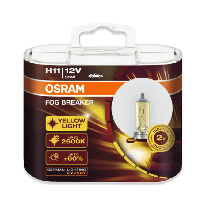 Osram Fog Breaker Yellow Light 2600K H11 55W 1