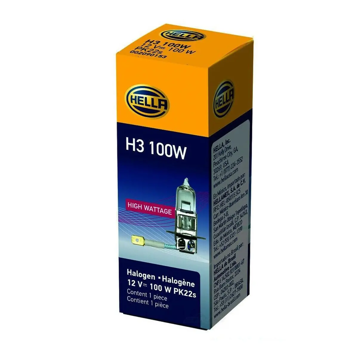 Hella Standard Halogen Bulb H3 100W 12V 1