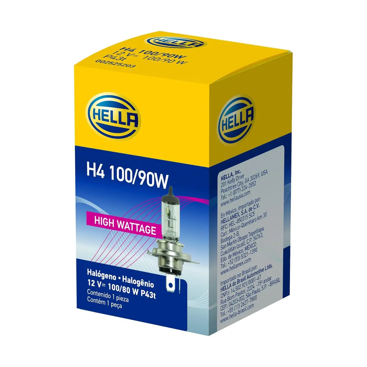Hella Standard Halogen Bulb H4 100/90W 12V 1