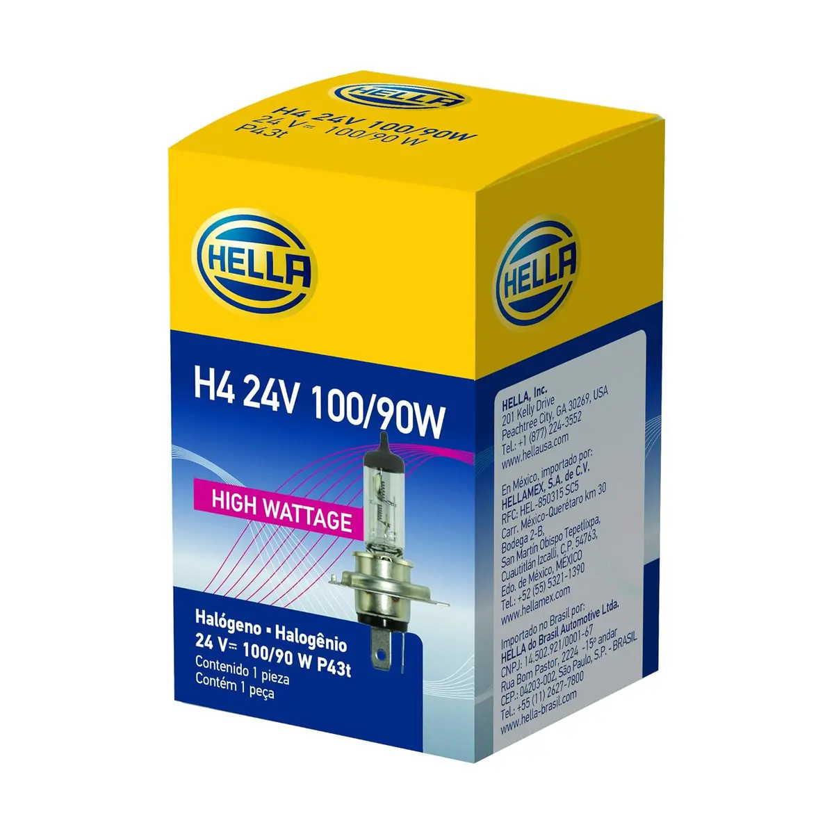 Hella Standard Halogen Bulb H4 100/90W 24V 1