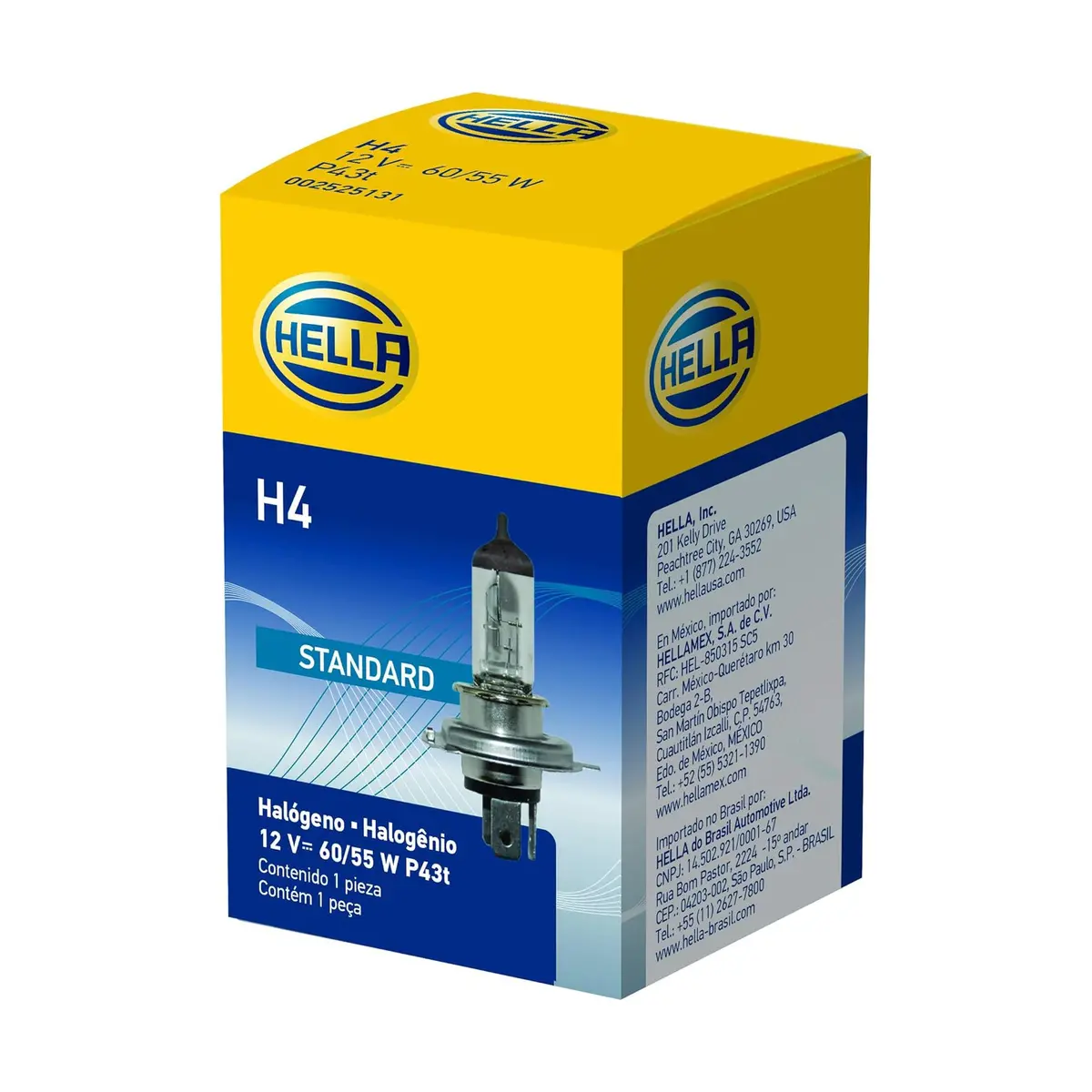 Hella Standard Halogen Bulb H4 60/55W 12V 1