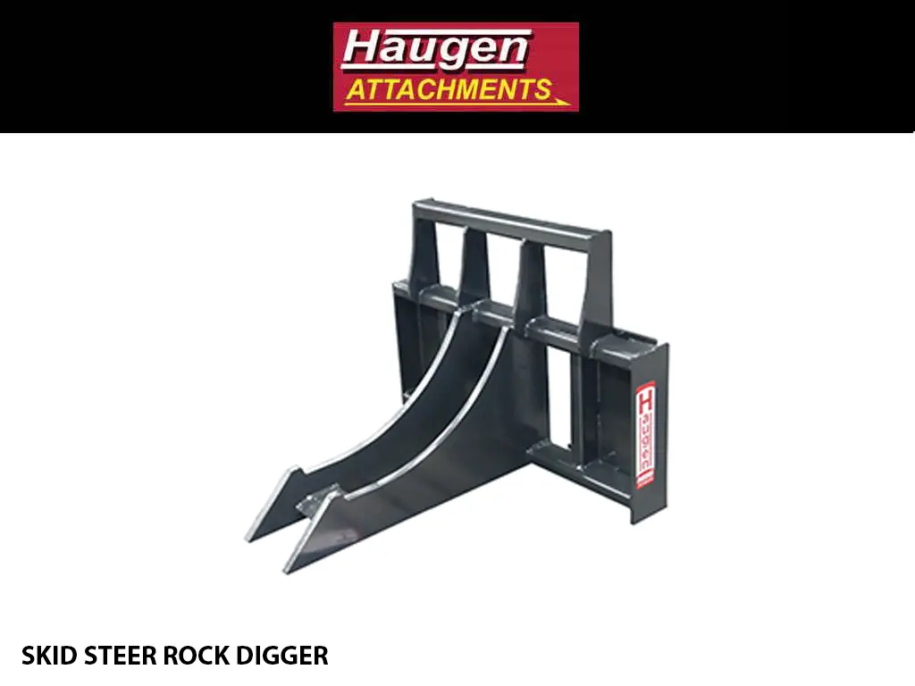 Haugen Rock Digger For Skid-Steer 1