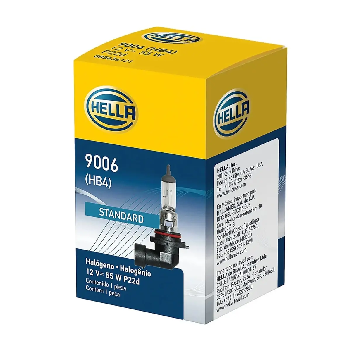 Hella Standard Halogen Bulb Hb4/9006 55W 12V 1