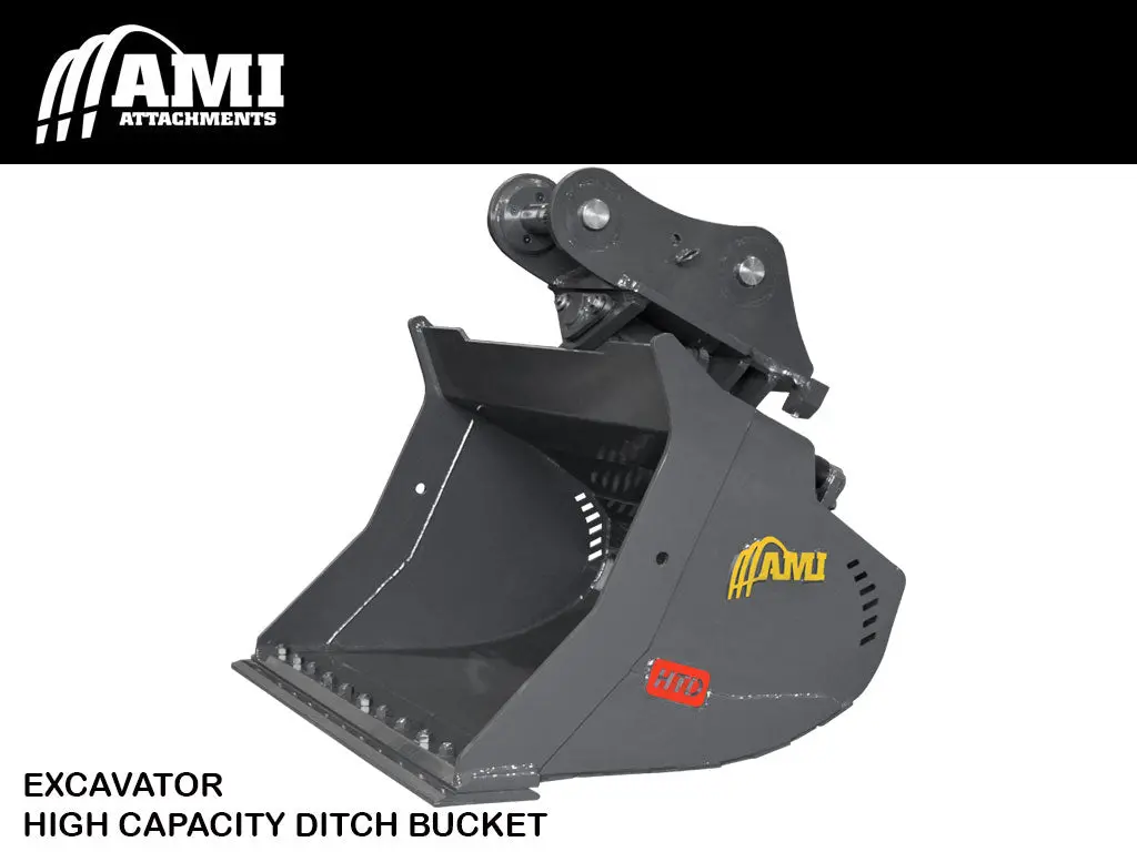 Ami Hydraulic High Capacity Tilt Ditch Cleaning Bucket For Excavator 24000 To 33000 Lbs. 1