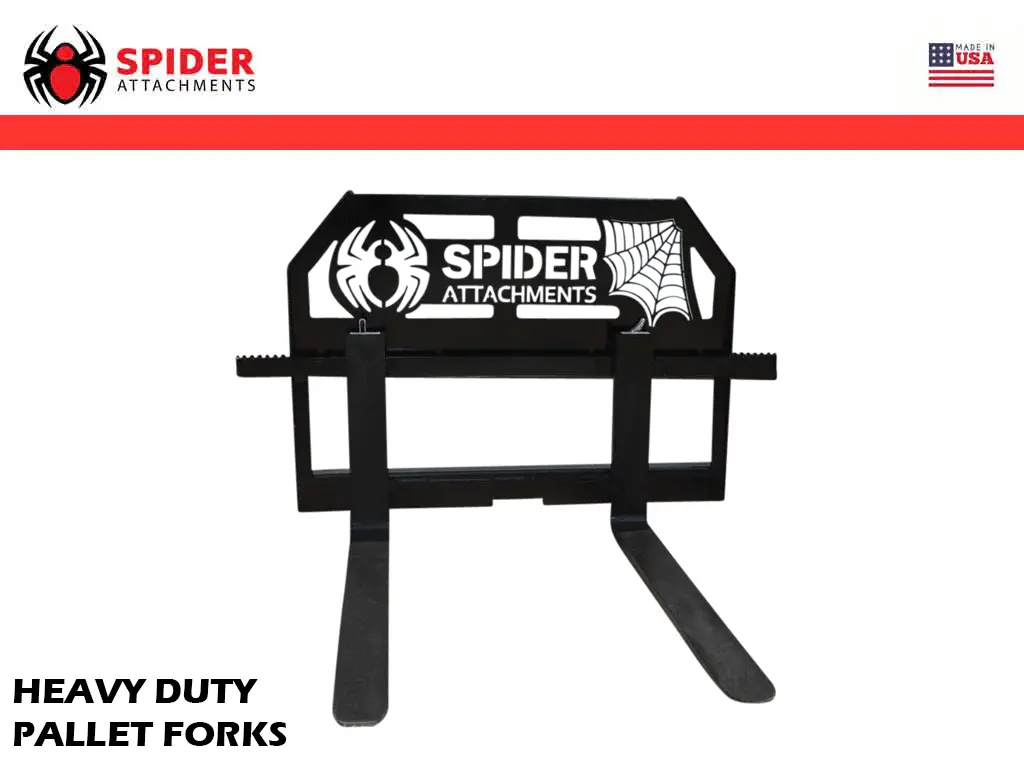 Spider Heavy Duty Frame Pallet Forks For Skid Steer Loader 1