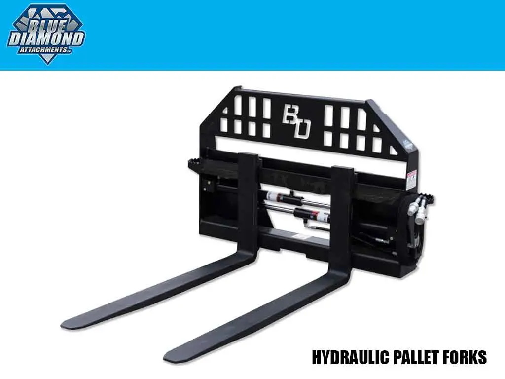 Blue Diamond Hydraulic Adjusting Pallet Forks (Ssl) 1