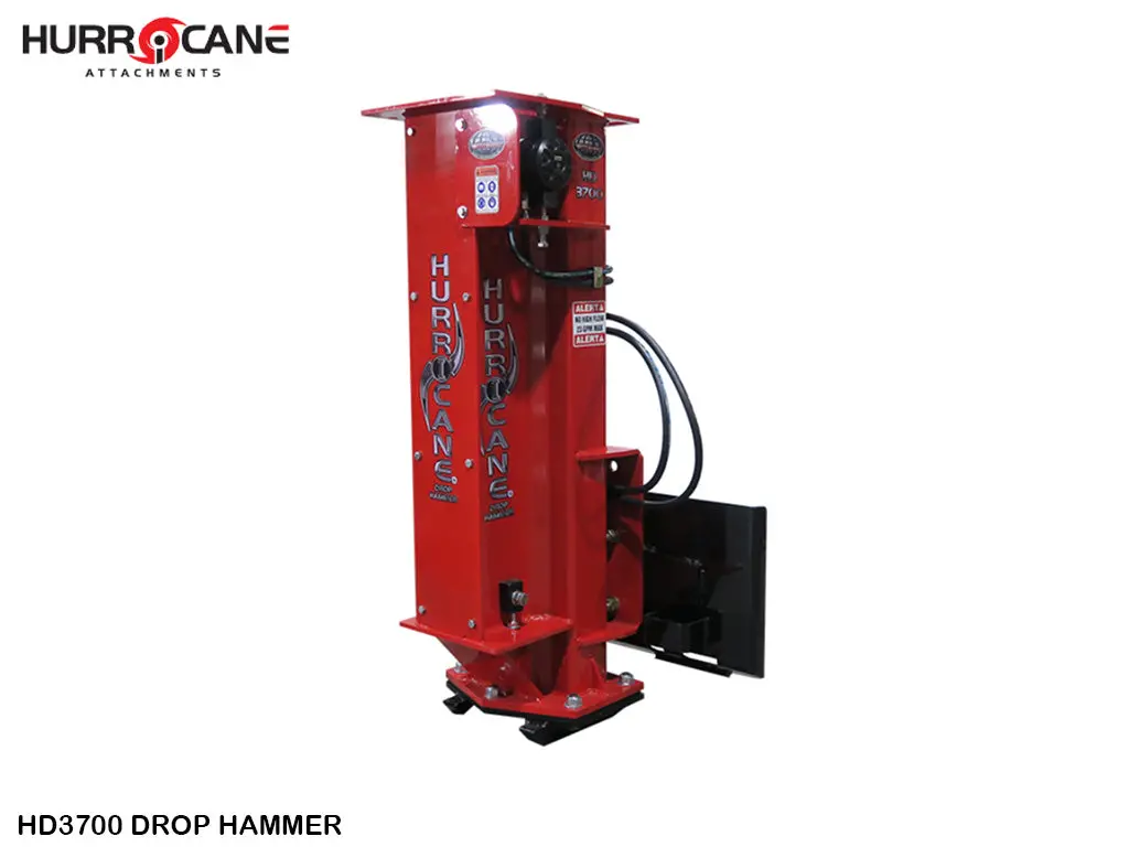 Hurricane Attachments Hd3700 Drop Hammer For Skid Steers 1