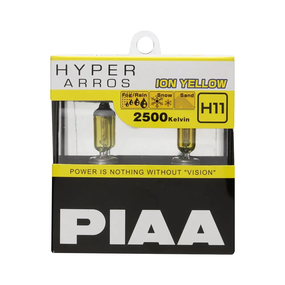 Piaa Hyper Arros 2500K Ion Yellow Halogen Bulb H11 1